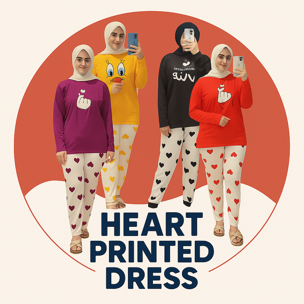 Heart ( Printed Dress)