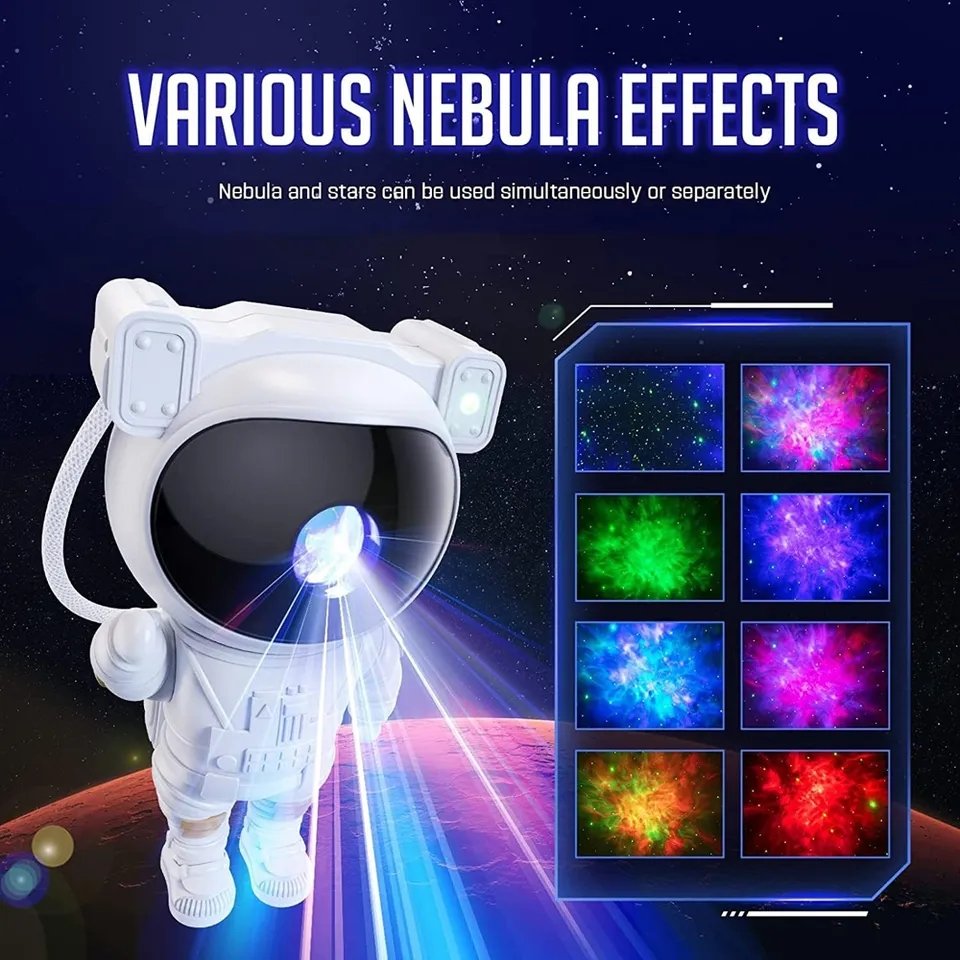 Astronaut Star Projector – Bluetooth Speaker & Night Sky Lamp