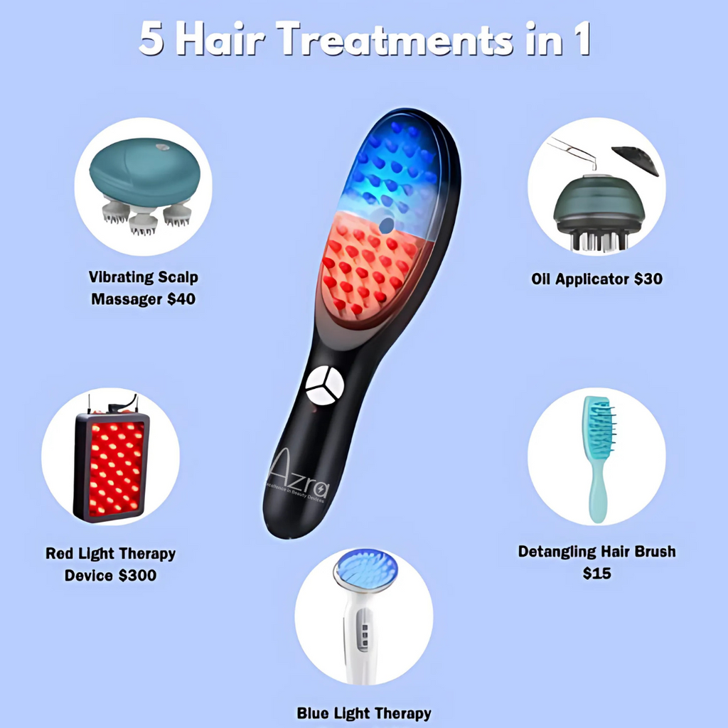 Steam Hair Growth Brush - Vibration Massage Comb