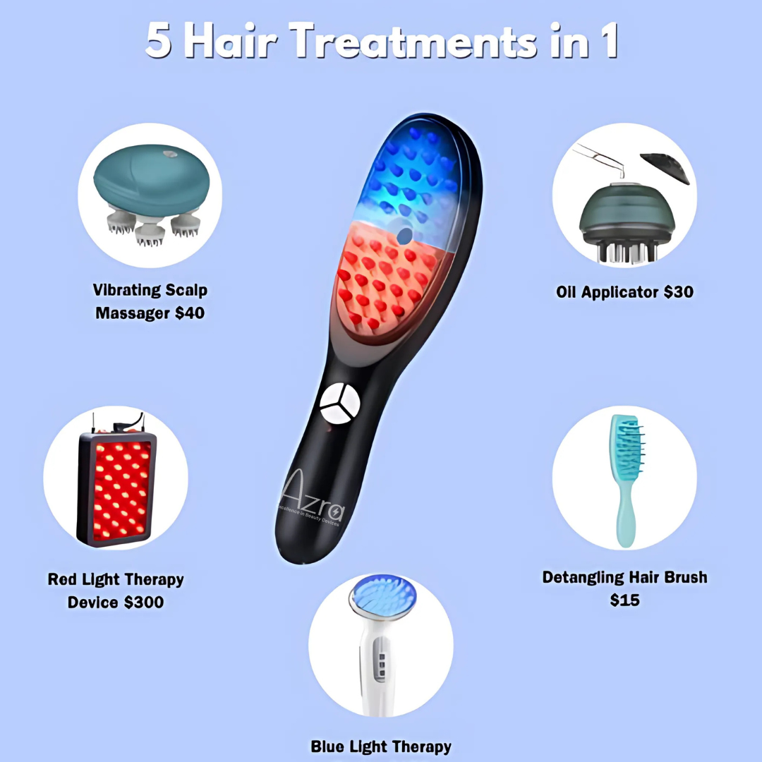 Steam Hair Growth Brush - Vibration Massage Comb