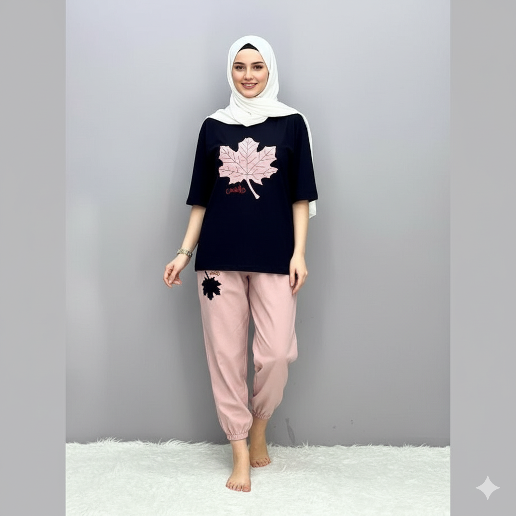 BLACK LEF DESIGN  TRACK SUIT FABRIC  COTTON JARSY