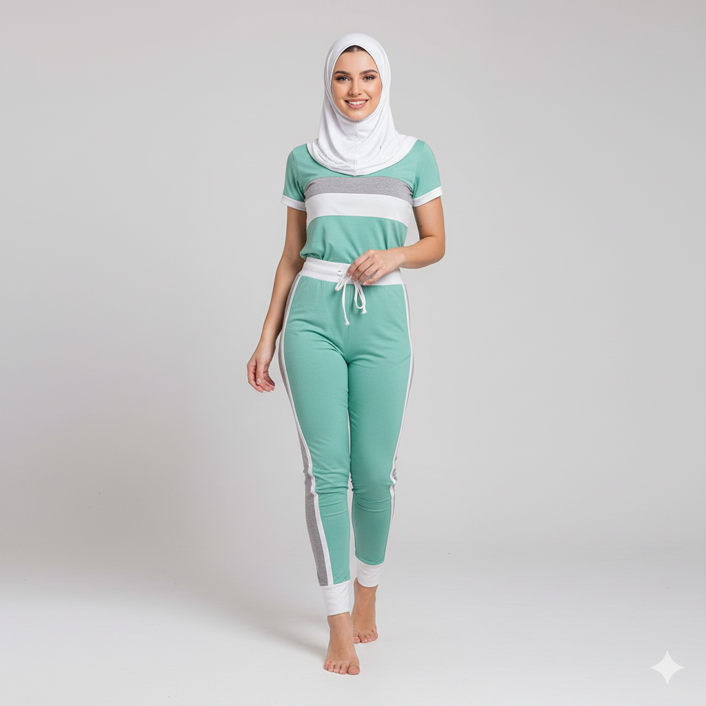 Sea Green Tracksuit Set
