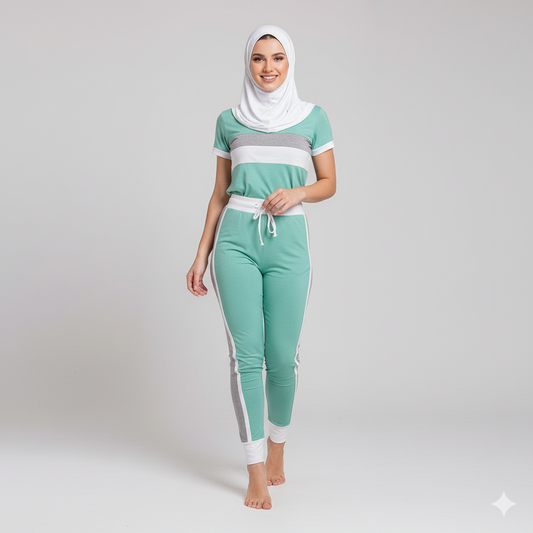Sea Green Tracksuit Set