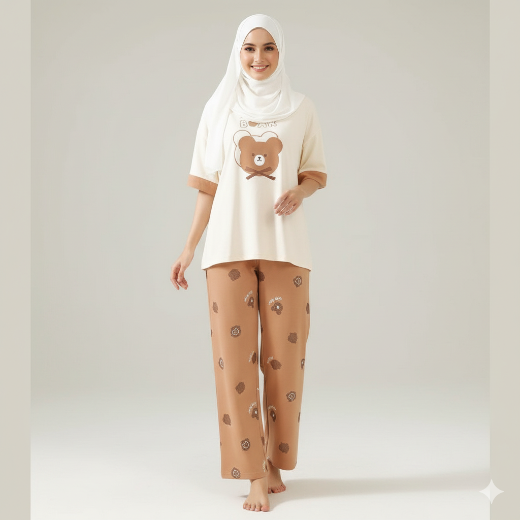 MY BEAR PRINTED IN COTTON FABRIC