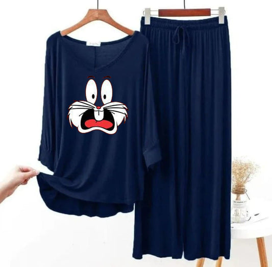 NAVY BLUE Bug's Bunny Flapper Style ( Full Sleeve)