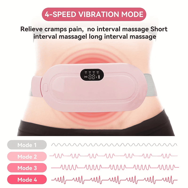Rechargeable Heating Belt – Fast Heat & Massage for Back or Belly