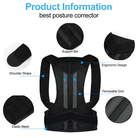 Adjustable Posture Corrector Belt for Waist and Back Support