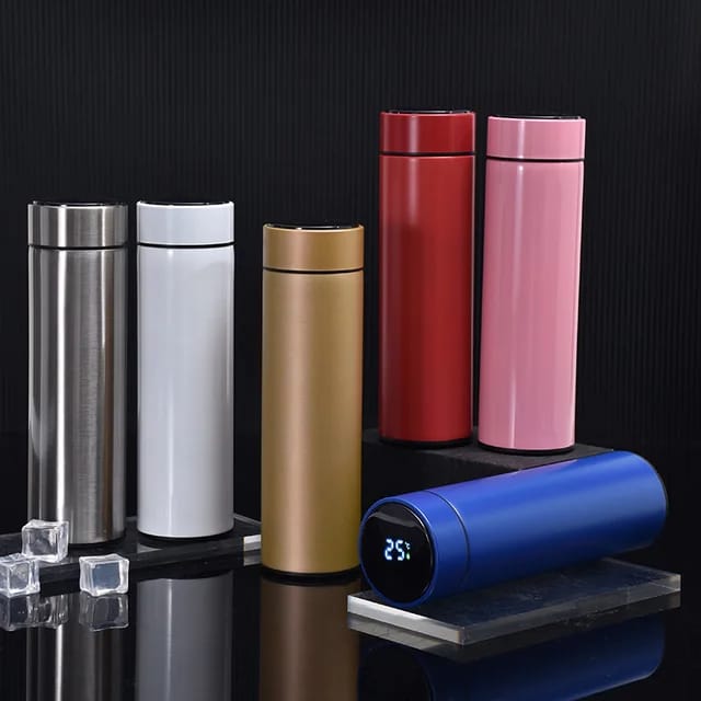 Stainless Steel Water Bottle, with Temperature Display Vacuum Flask with LED Temperature