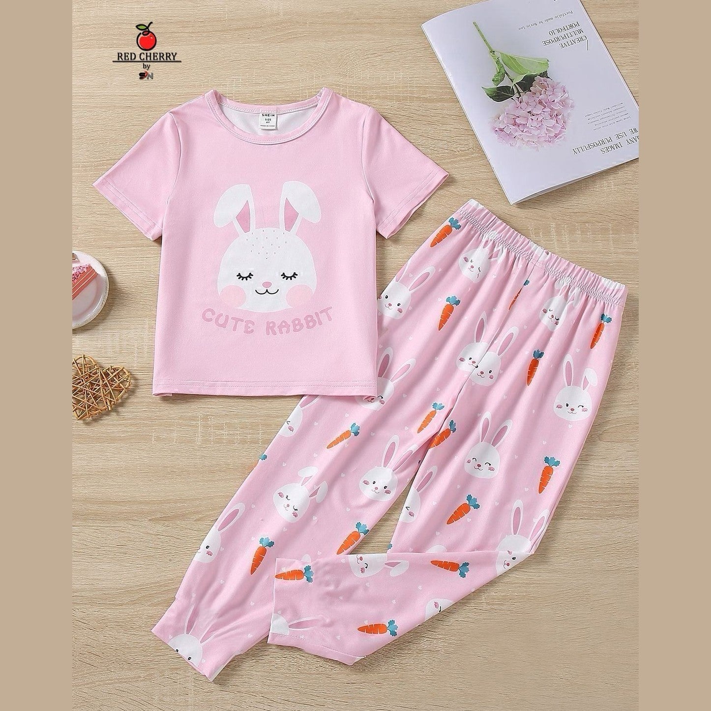 Pink Rabbit Summer Shirt & Trouser For Baby & Baba