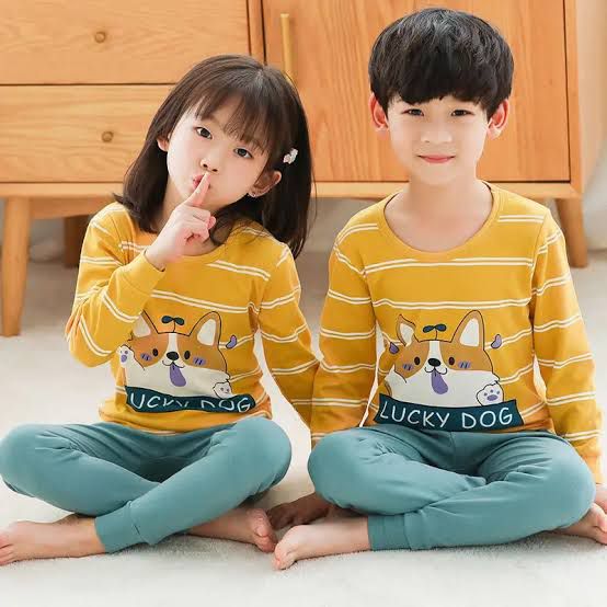 Luck Dog  Printed Kids Night Suit