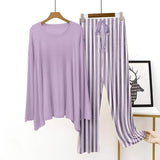 Plain Purple  Shirt With Lining Trouser