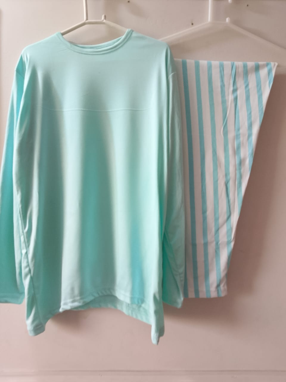 SKY Blue  Shirt With Blue  Lining Trouser