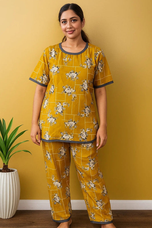 SUNSET STRUCTURE PRINTED SHIRT AND TROUSER