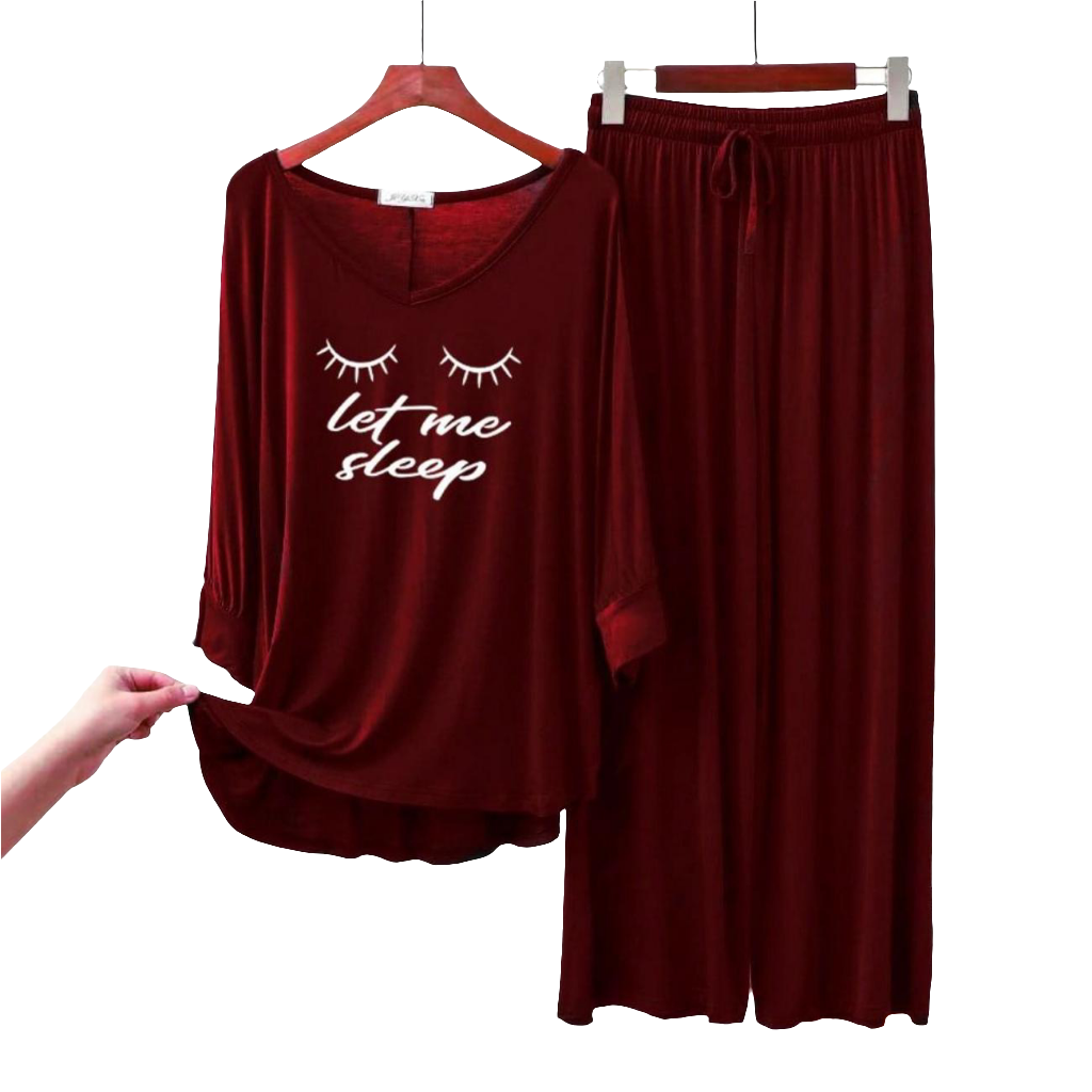 Maroon Let me Sleep Flapper Style ( Full Sleeve)