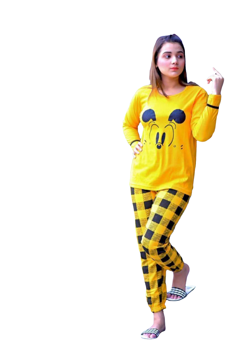 YELLOW CHECK ( PJ'S Night Dress )