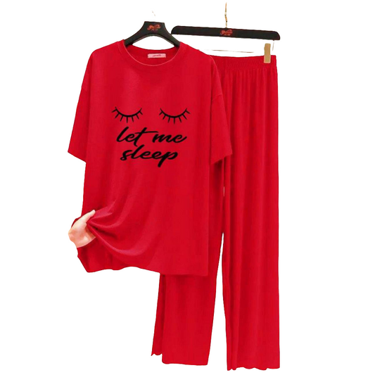 Red Let me Sleep Flapper Style  Dress