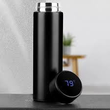 Stainless Steel Water Bottle, with Temperature Display Vacuum Flask with LED Temperature