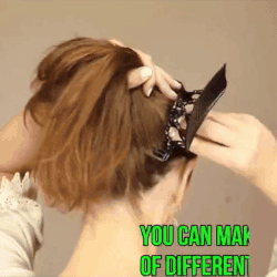 (Pack of 3) Creative Magic Hair Comb Elastic Rope Disc Clip Headwear Fashion For Women