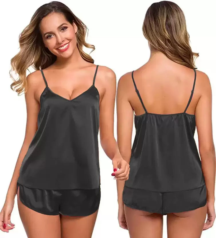BLACK CAMI SETS FOR WOMEN