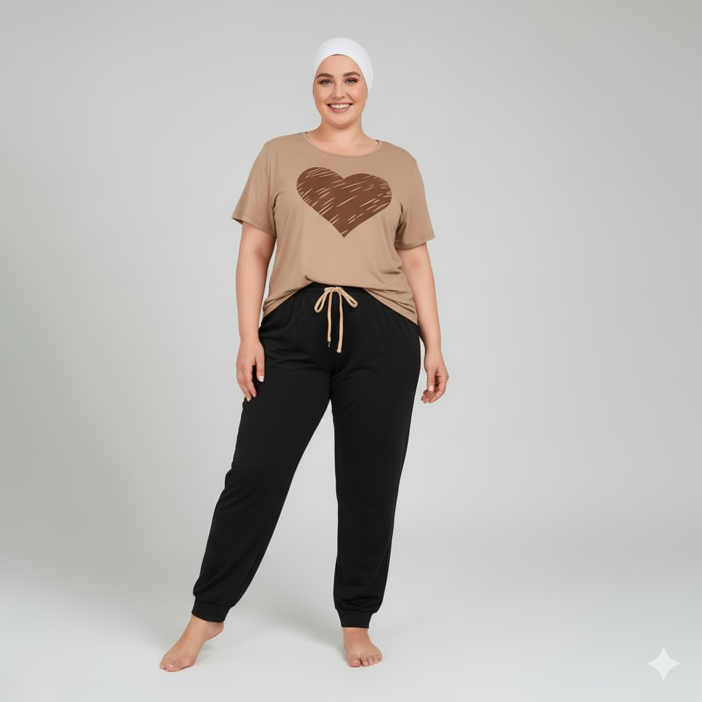 Caramel Heart Nightwear