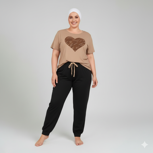 Caramel Heart Nightwear