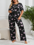 BLACK LOVE HEART Nightwear