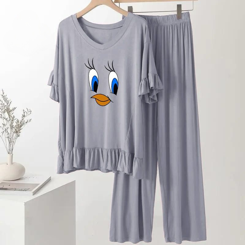 Gray  Daffy Duck Frock Flapper Style