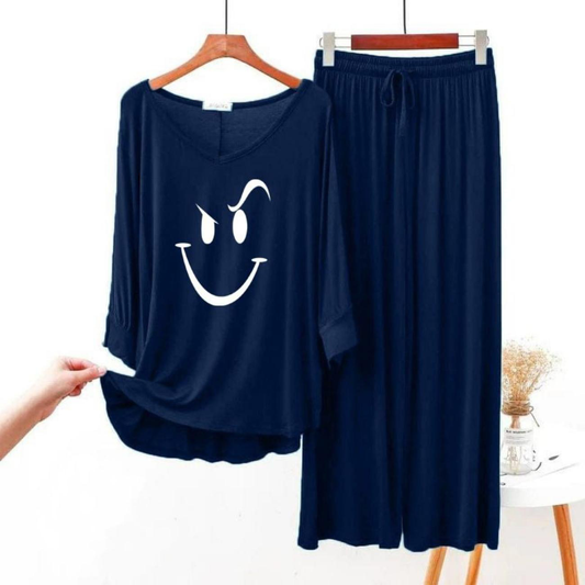 NAVY BLUE Smile Flapper Style ( Full Sleeve)