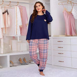 BLUE PINK CHECK STYLE ( PJ'S Night Dress )